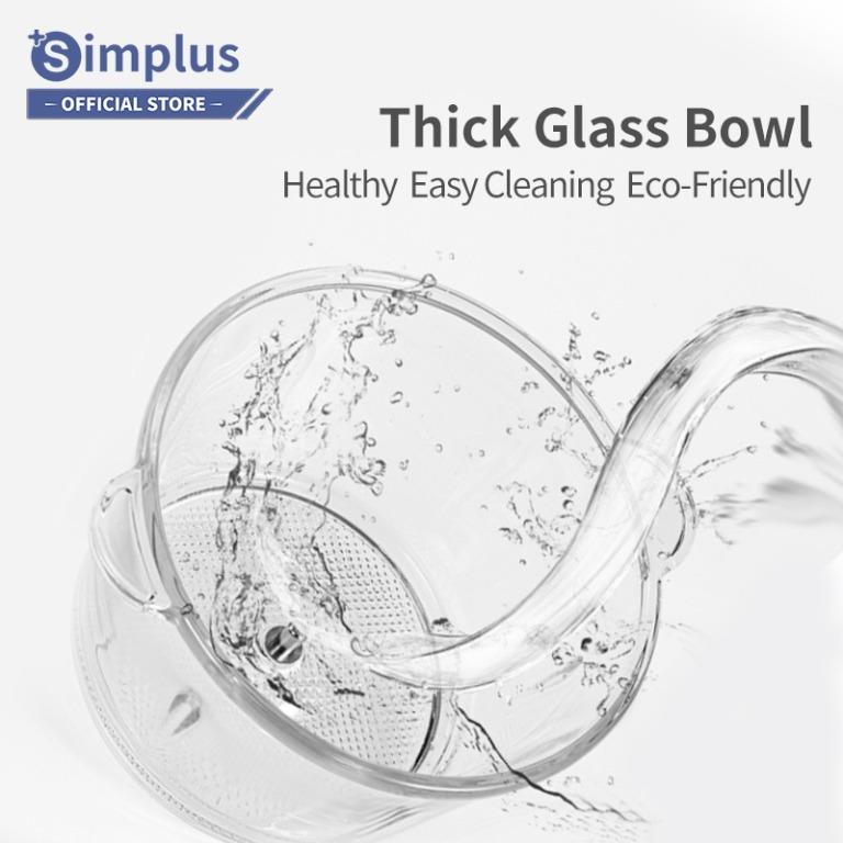 Simplus Meat Grinder 2L Glass Bowl Food Chopper Processor Mixer Mincer ...