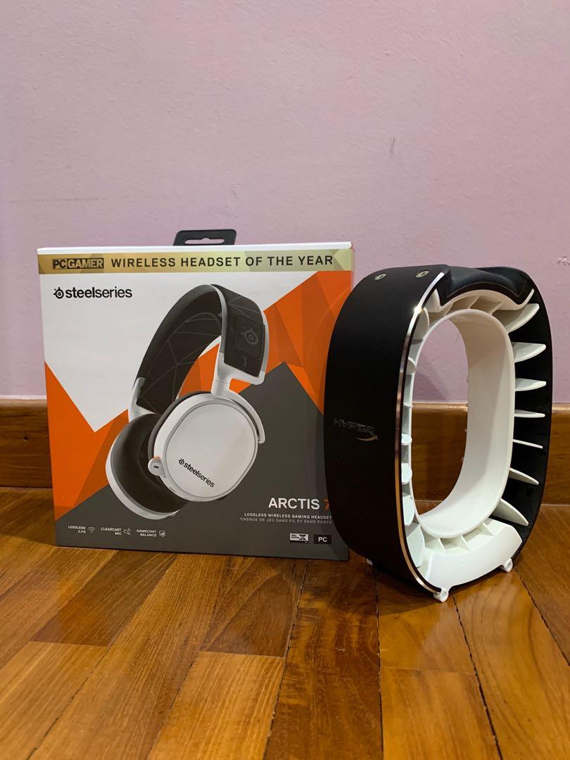 White Wireless Gaming Headset 