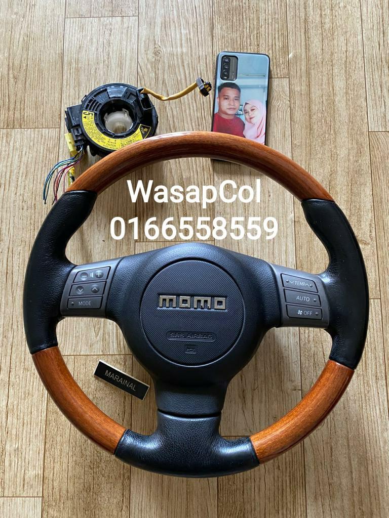 Steering Momo Euro Button Complete Clock Sprial Condition Daripada Japan Sperti Dlm Gambar Fastdeal Bole Tekan Link Http Www Wasap My Steeringmomoeurobuttonwalnut Harga Rm2xxx Cod Ampang Auto Accessories On Carousell