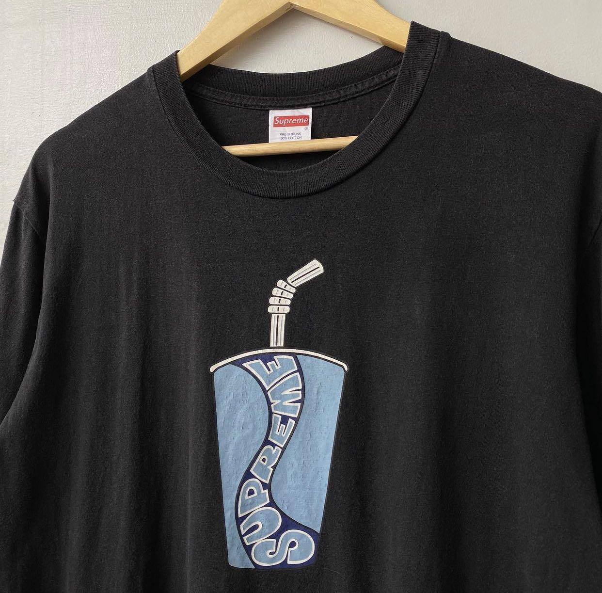 Supreme Soda Cup Tee Shirt Men s Fashion Tops Sets Formal