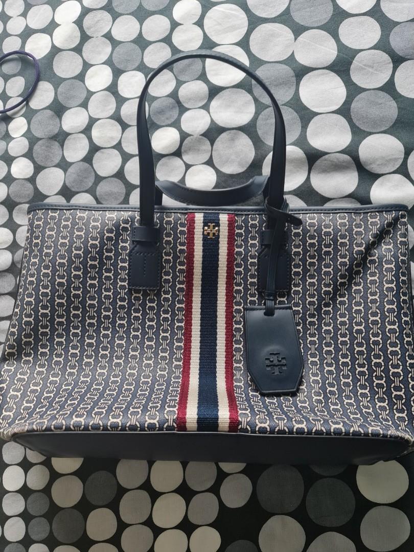 Tory Burch cross body bag medium size blue, Women's Fashion, Bags