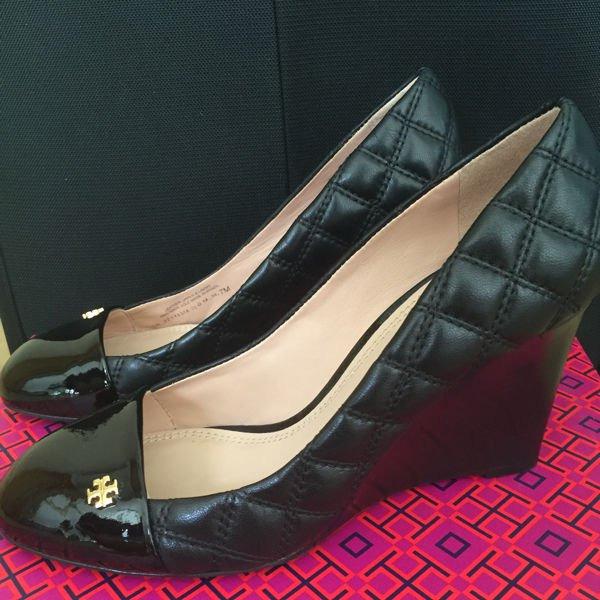 Tory burch clearance quilted wedge