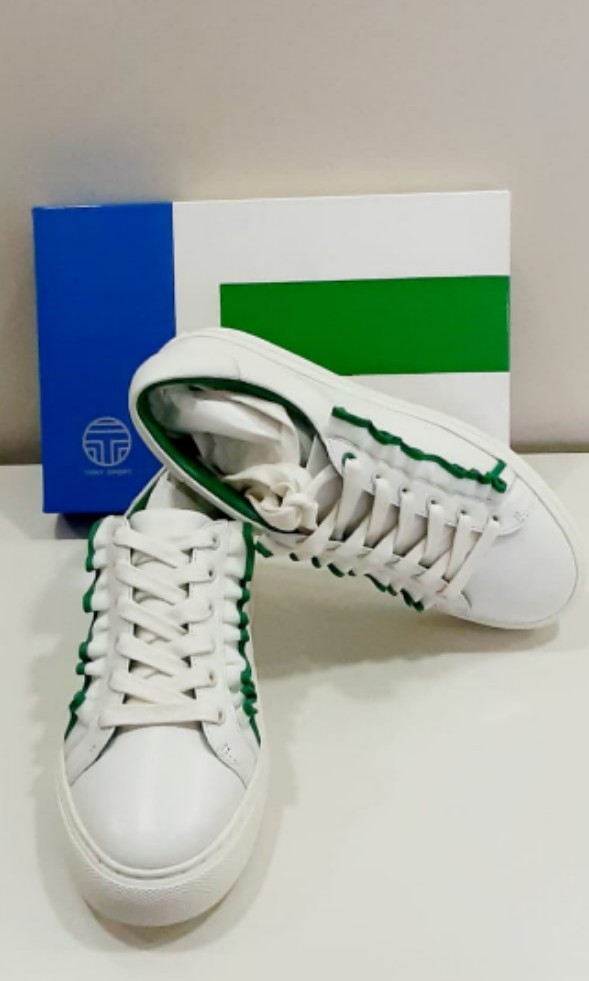 Tory sport ruffle sneaker on sale