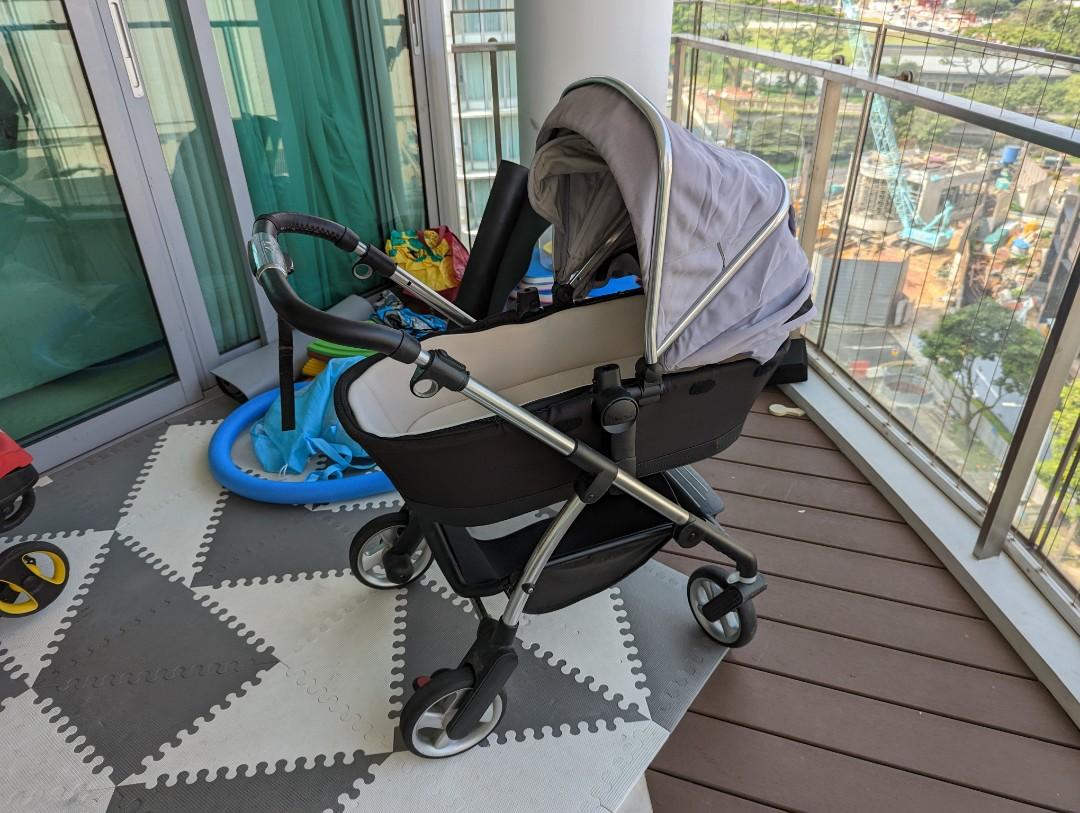 Used Silver Cross Stroller w Bassinet Babies Kids Going Out