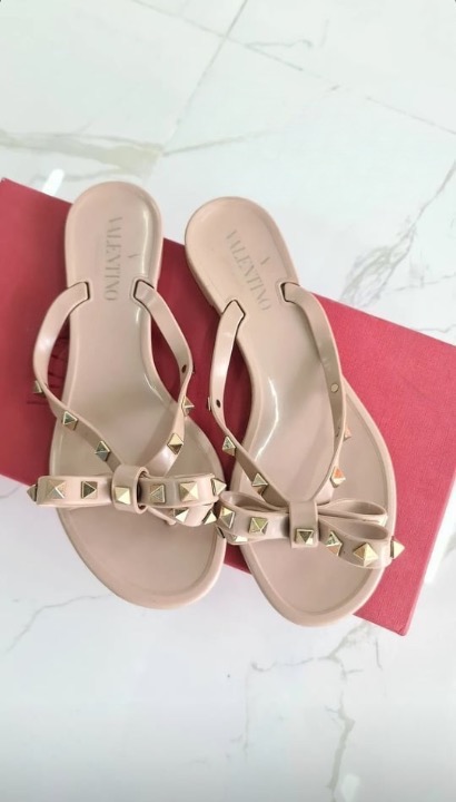 Valentino Jelly Slippers Luxury Sneakers Footwear on Carousell