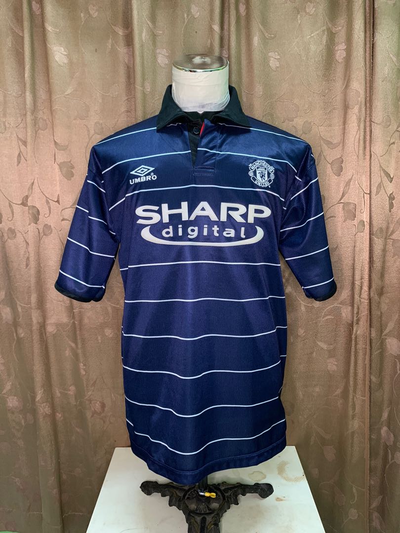 P23 31 Away Jersey Manchester United 1999 2000 Men s Fashion