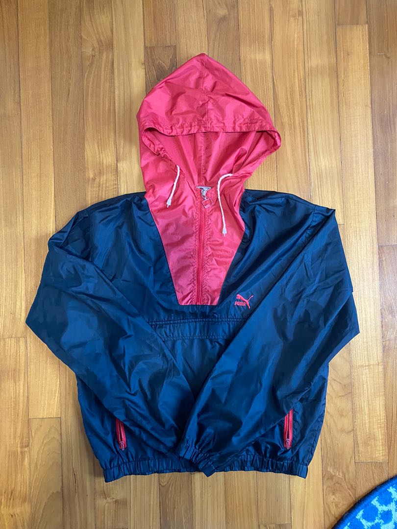 Vintage Puma windbreaker Women s Fashion Coats Jackets and