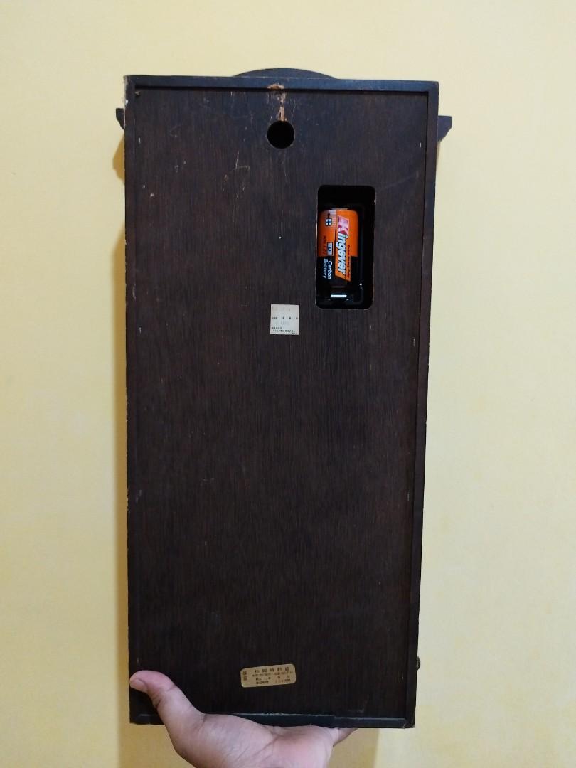 Vintage Solid Wood CITIZEN Wall Clock pendulum with alarm every hour