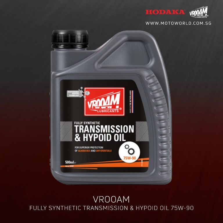 Vrooam Motorcycle Gear Oil Fully Synthetic Transmission & Hypoid 75W90