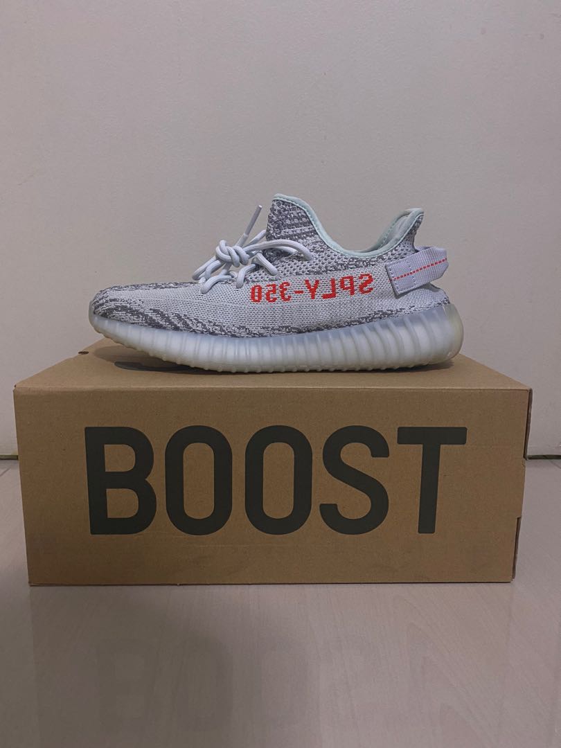 YEEZY 350 V2 Bluetint, Men's Fashion 
