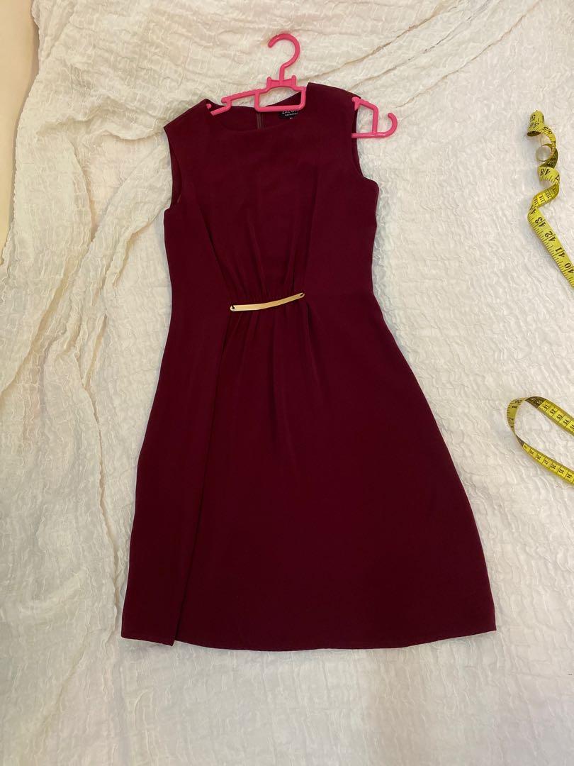 Zalora maroon dress hot sale