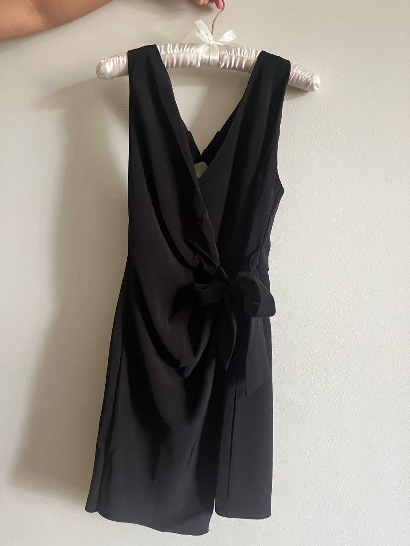 Zara TRF Bare back black dress, Women's Fashion, Dresses & Sets ...