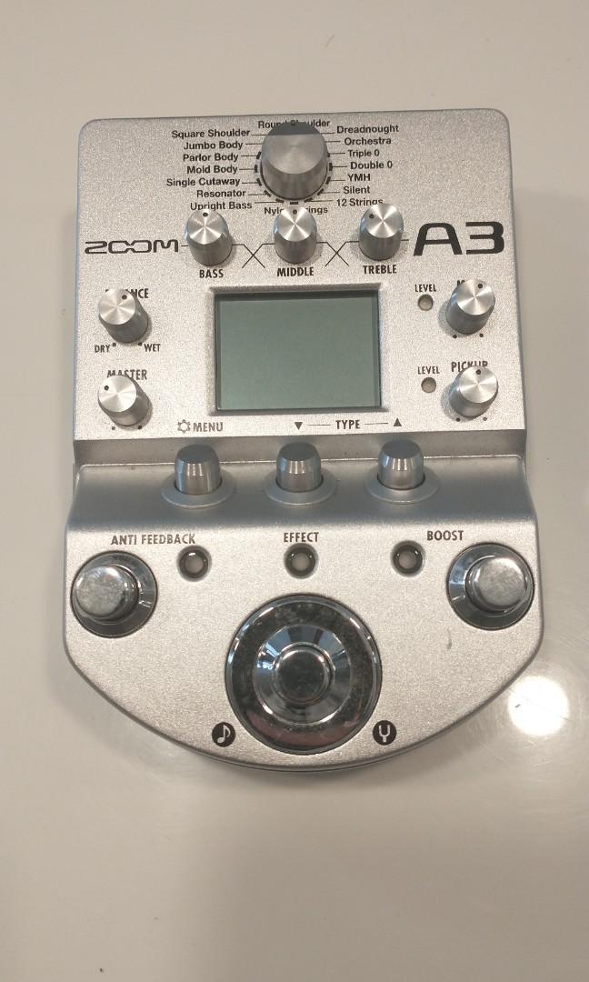Zoom A3 Acoustic Guitar Effects Pedal, Hobbies & Toys, Music & Media