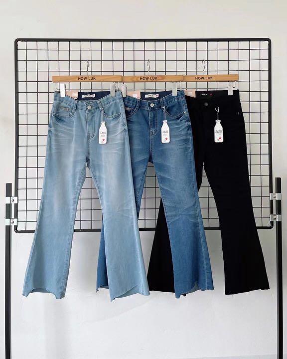 韓國製造✓ 潮牌- 7006 喇叭腳牛仔褲, 預購- Carousell