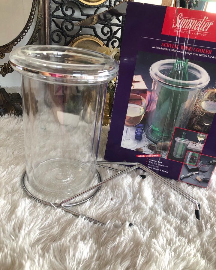 Acrylic wine cooler, Furniture & Home Living, Kitchenware & Tableware