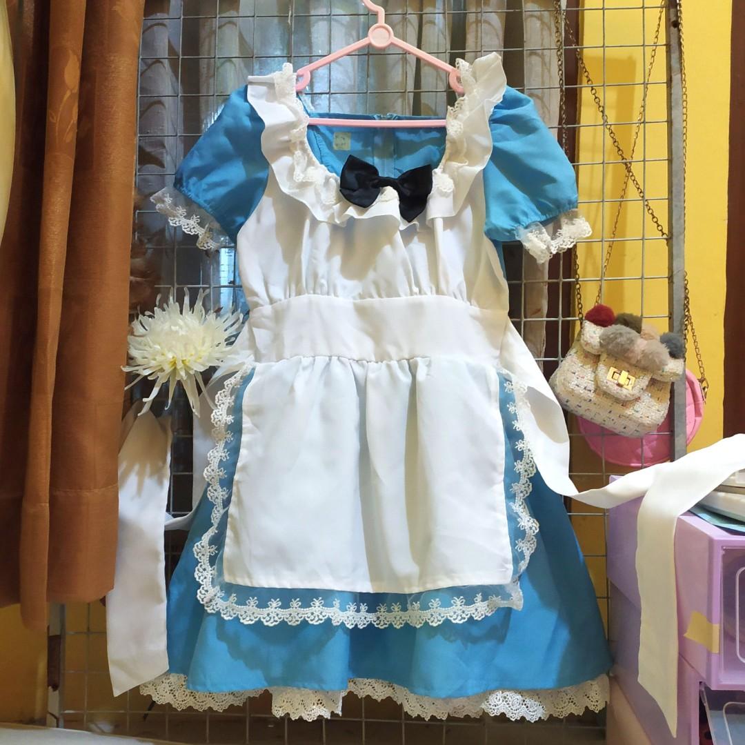 Alice In Wonderland Maid Dress Fesyen Wanita Pakaian Wanita Gaun Rok On Carousell