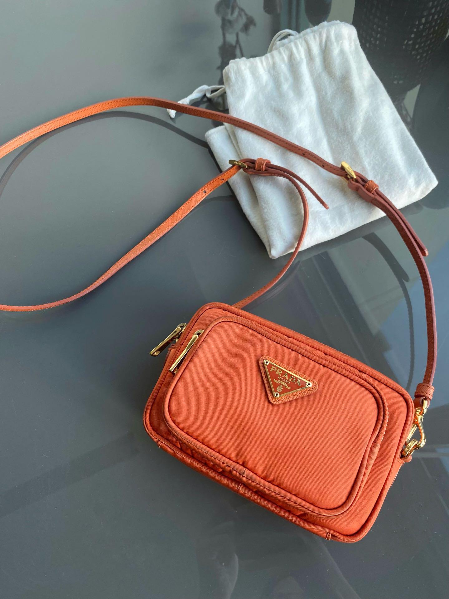 Authentic Prada Tessuto Mini Crossbody Bag, Luxury, Bags & Wallets on  Carousell