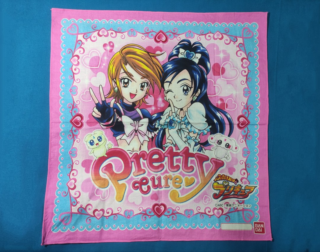 Bandai Pretty Cure Precure Anime Handkerchief Hanky Panyo, Hobbies