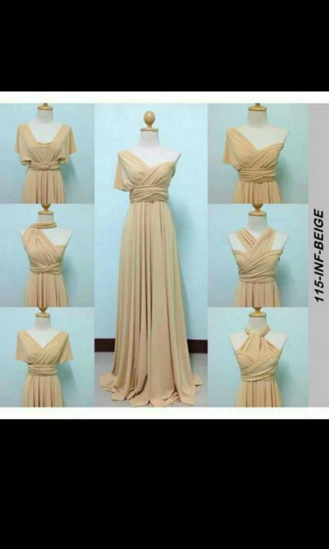 Infinity dress cream color 2025