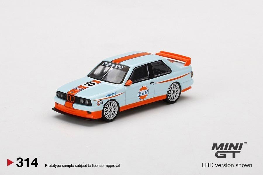 Chase Car 隱藏版Mini GT 1/64 BMW M3 E30 Gulf LHD MJ Excluisve