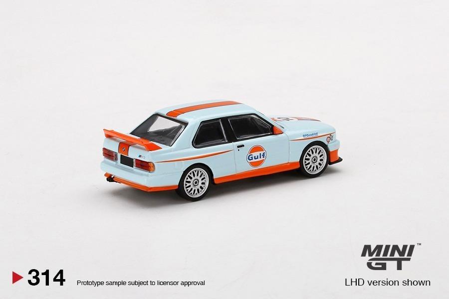 Chase Car 隱藏版Mini GT 1/64 BMW M3 E30 Gulf LHD MJ Excluisve