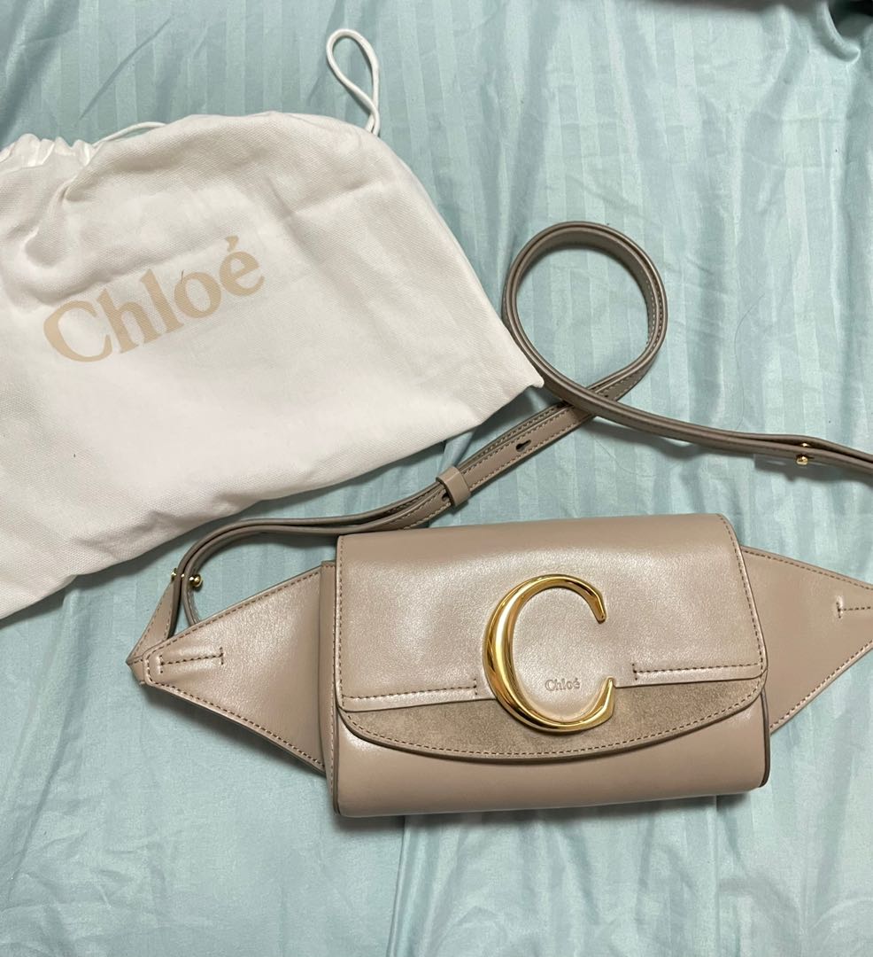 CHLOE grey Chloe C belt bag Luxury Bags Wallets on Carousell