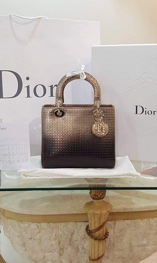 Lady Dior Micro Bag Multicolor Satin Embroidered with Mirrors and Strass   DIOR MY