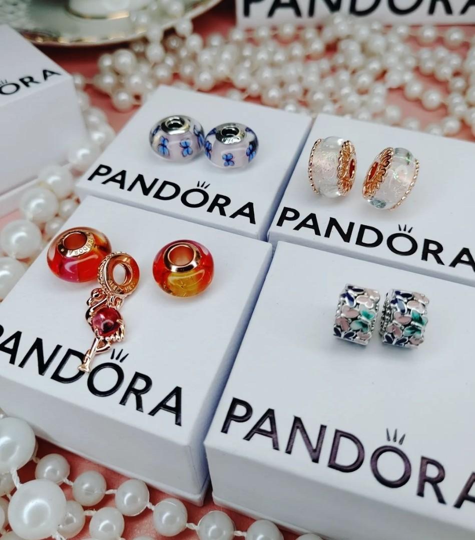 Pink pandora on sale charms clearance
