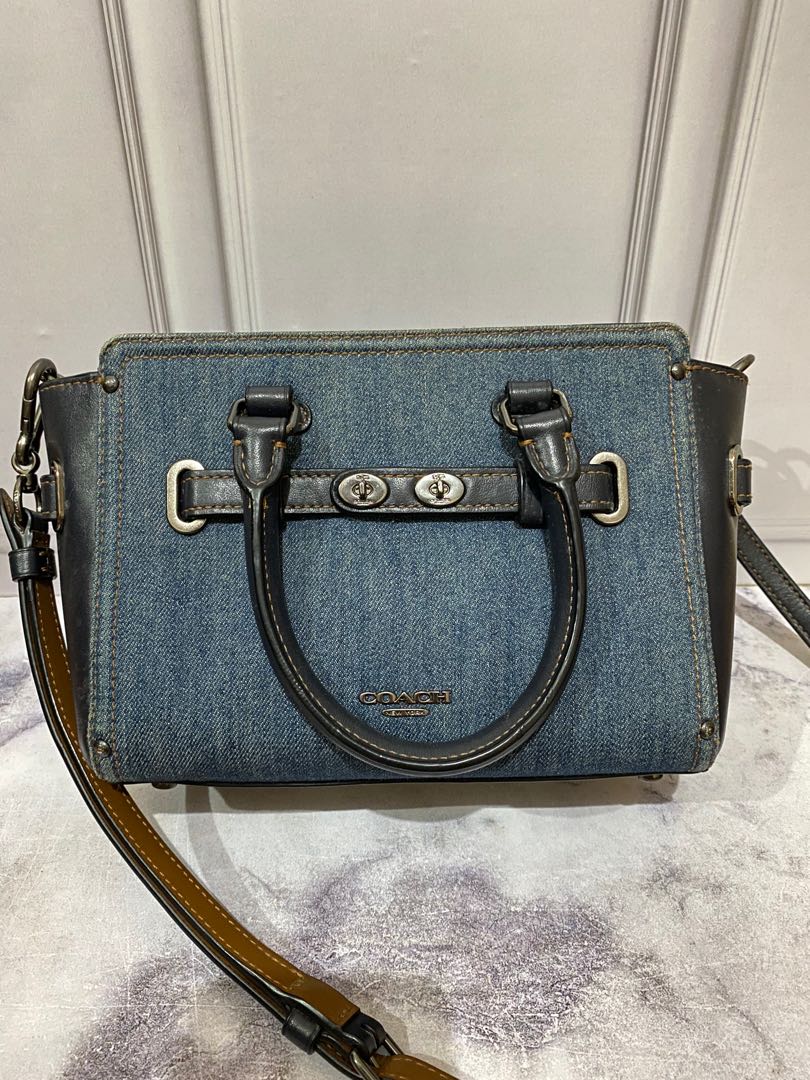 Coach Blake Denim Bag Coach Swagger Barang Mewah Tas Dompet di Carousell
