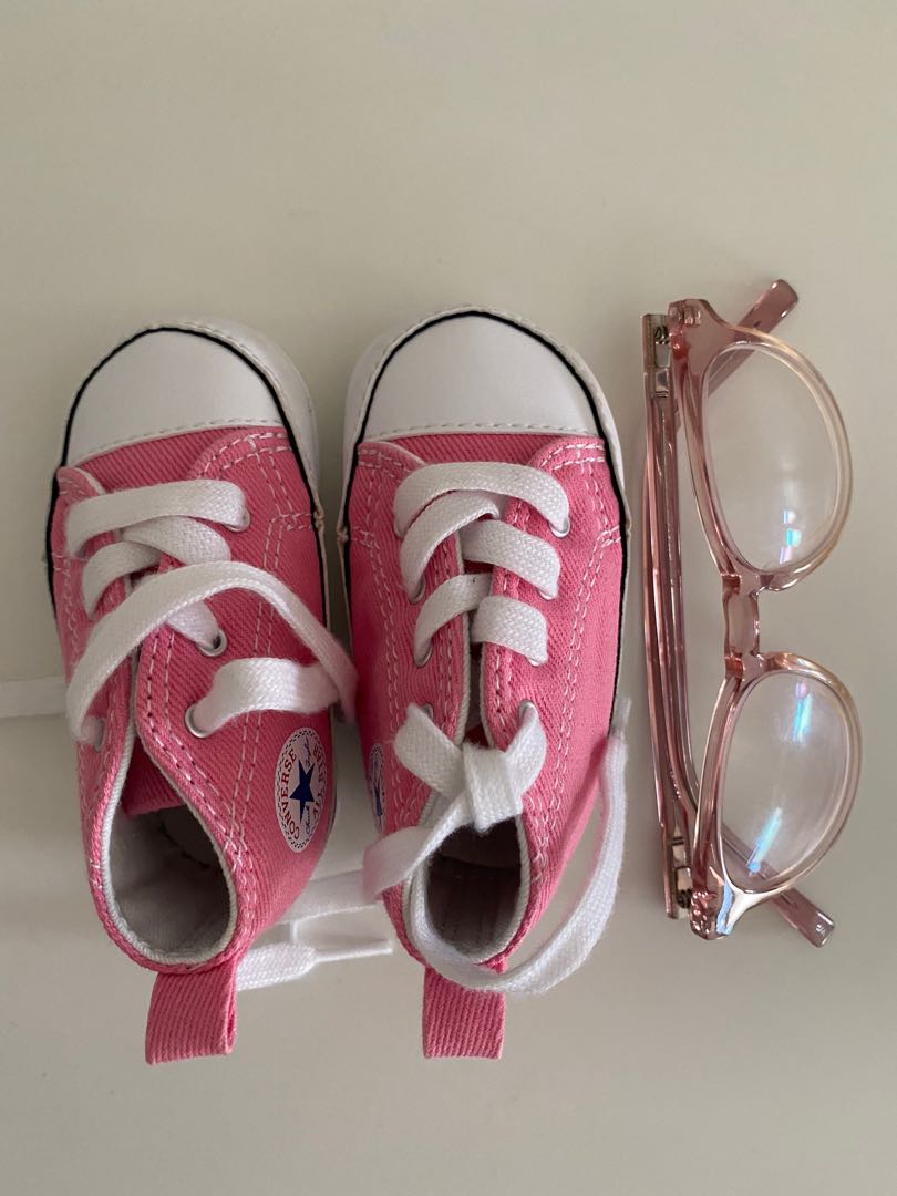 Converse Pink Babies Kids Babies Kids Fashion On Carousell   Converse Pink 1654847665 Fc00e4f6 