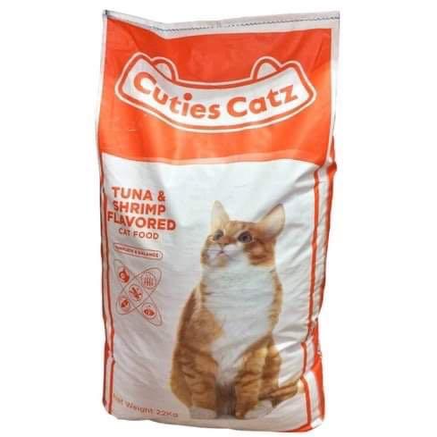 CUTIES CATZ TUNA SHRIMP All Life Stages Cat Food REPACKED 1KG