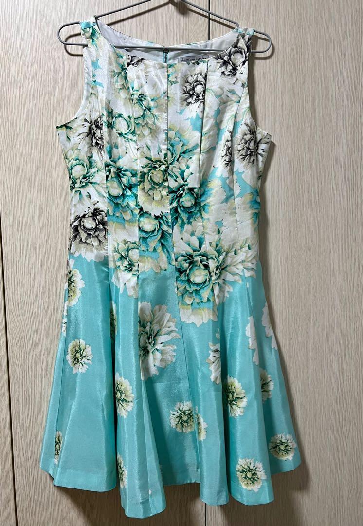 Danny & nicole short sleeve floral fit & flare dress top