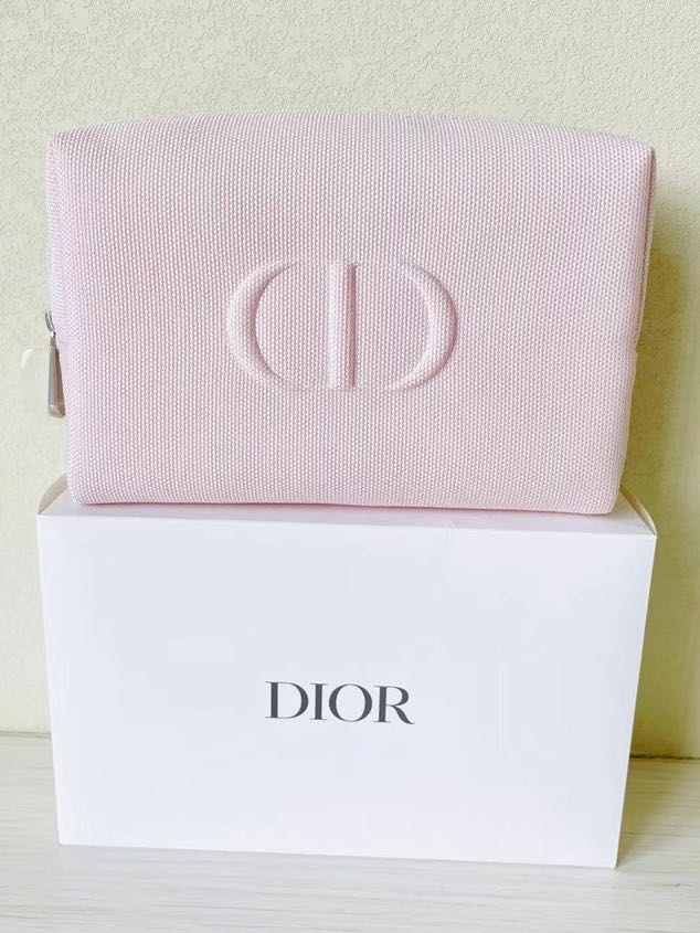 CHRISTIAN DIOR Paris Authentic Trotter Bow Cosmetic Makeup Pouch Made in  Italy | eBay