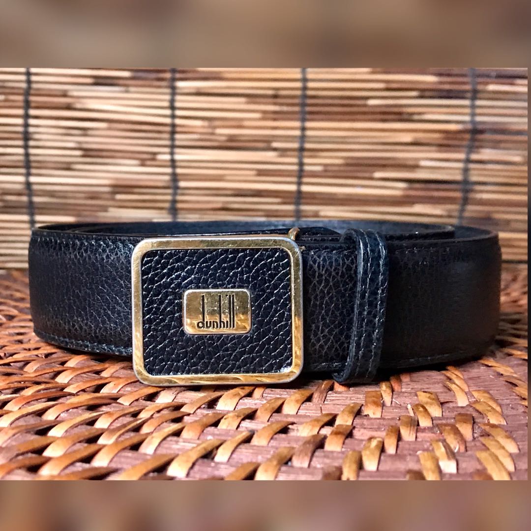 DUNHILL Taiga leather Belt, Men's Fashion, Watches & Accessories