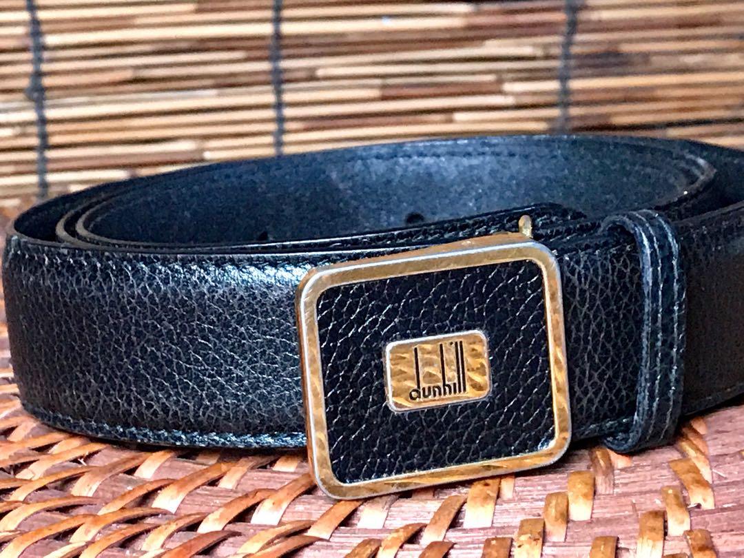 DUNHILL Taiga leather Belt, Men's Fashion, Watches & Accessories