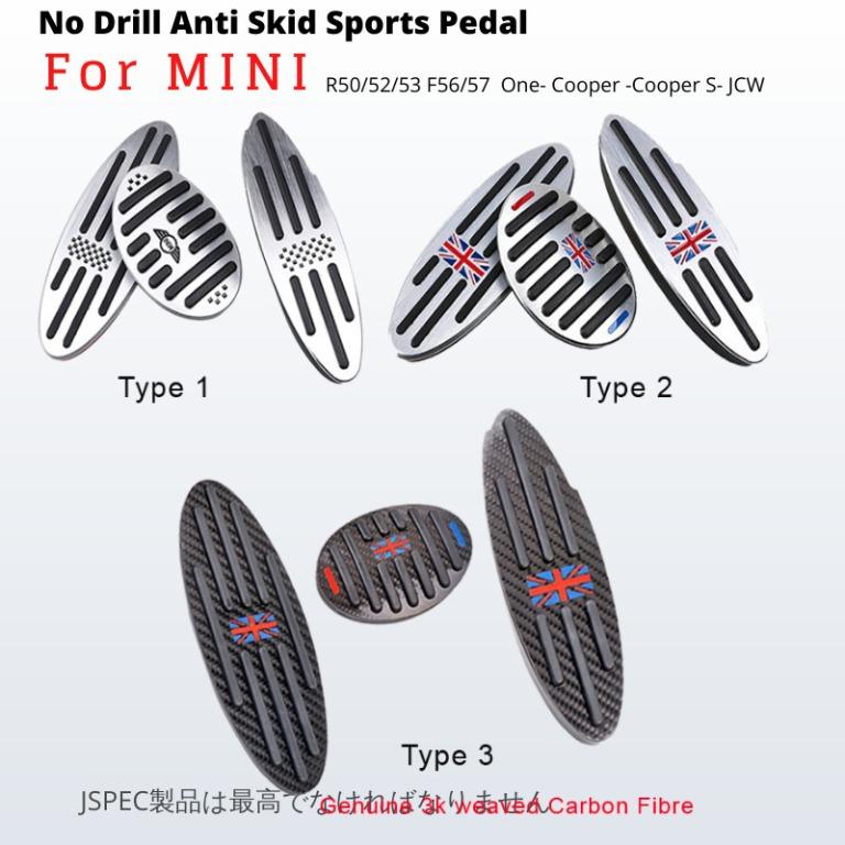 R55 pedals clearance