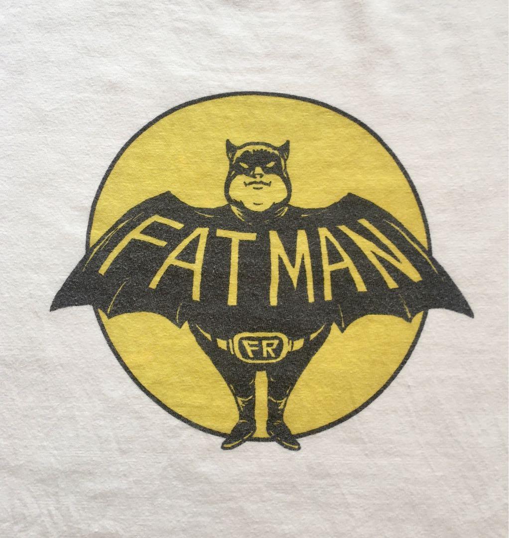 Free Range “FATMAN” Parody Batman T-shirt Size XS, Men's Fashion, Tops &  Sets, Tshirts & Polo Shirts on Carousell