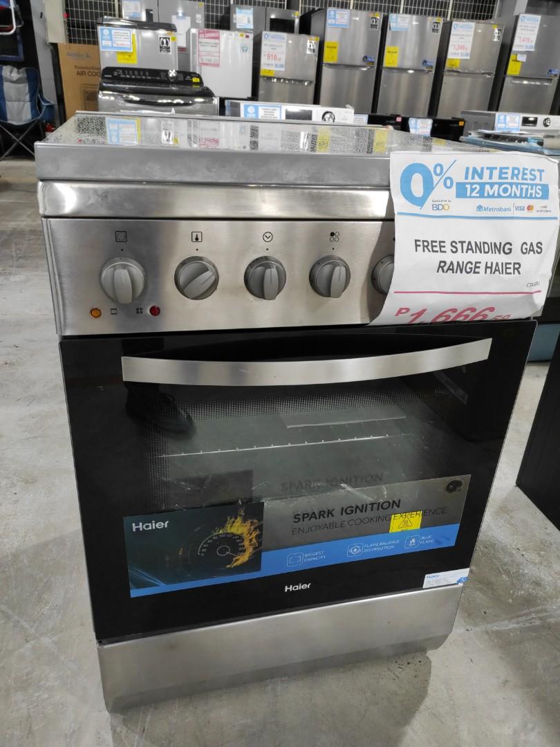 freestanding gas range HAIER, TV & Home Appliances, Kitchen Appliances