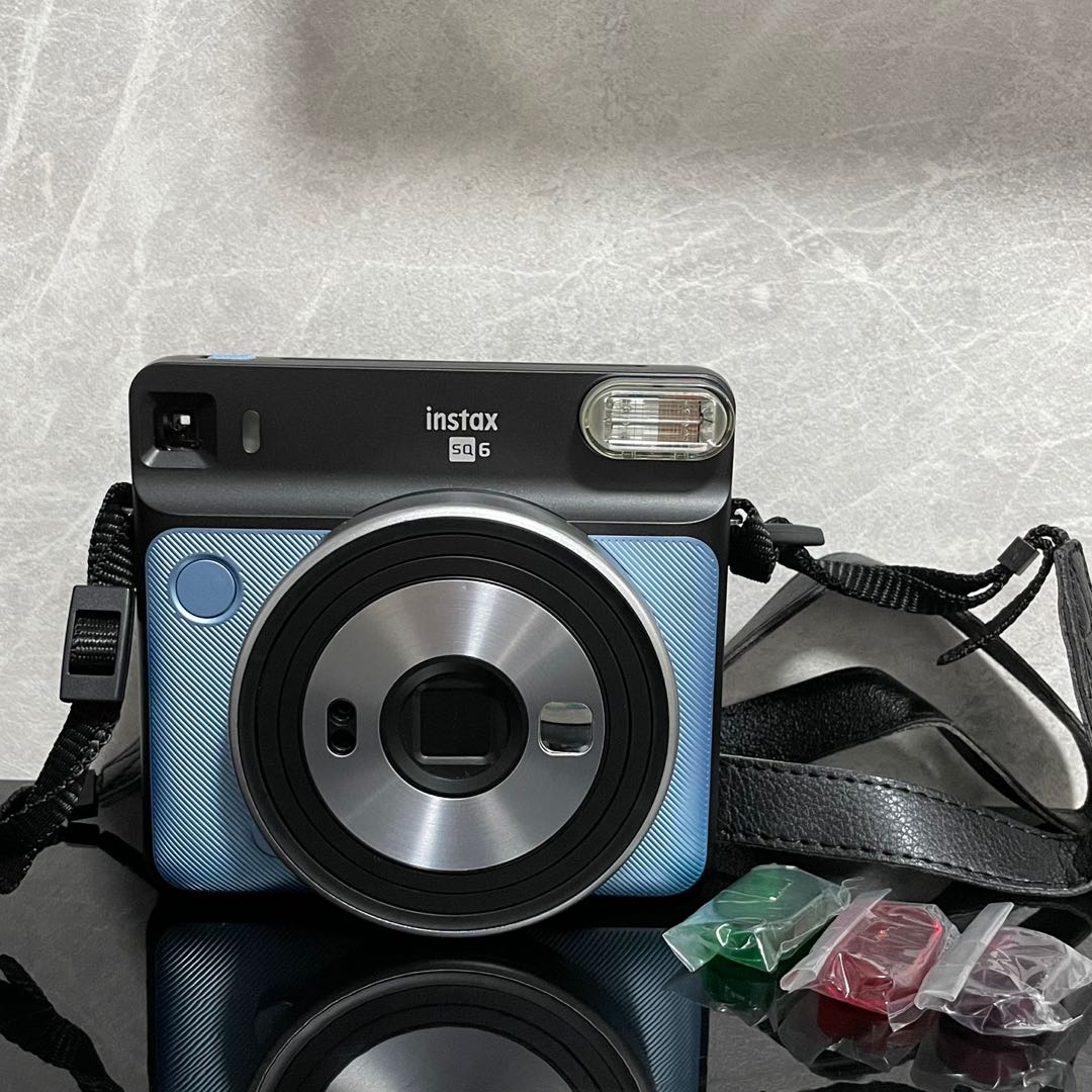 FUJIFILM INSTAX SQUARE SQ6 Fuji Instant Film Camera - Aqua Blue - New