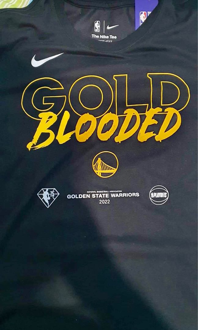 Nike Golden State Warriors gold blooded 2022 NBA Playoffs shirt