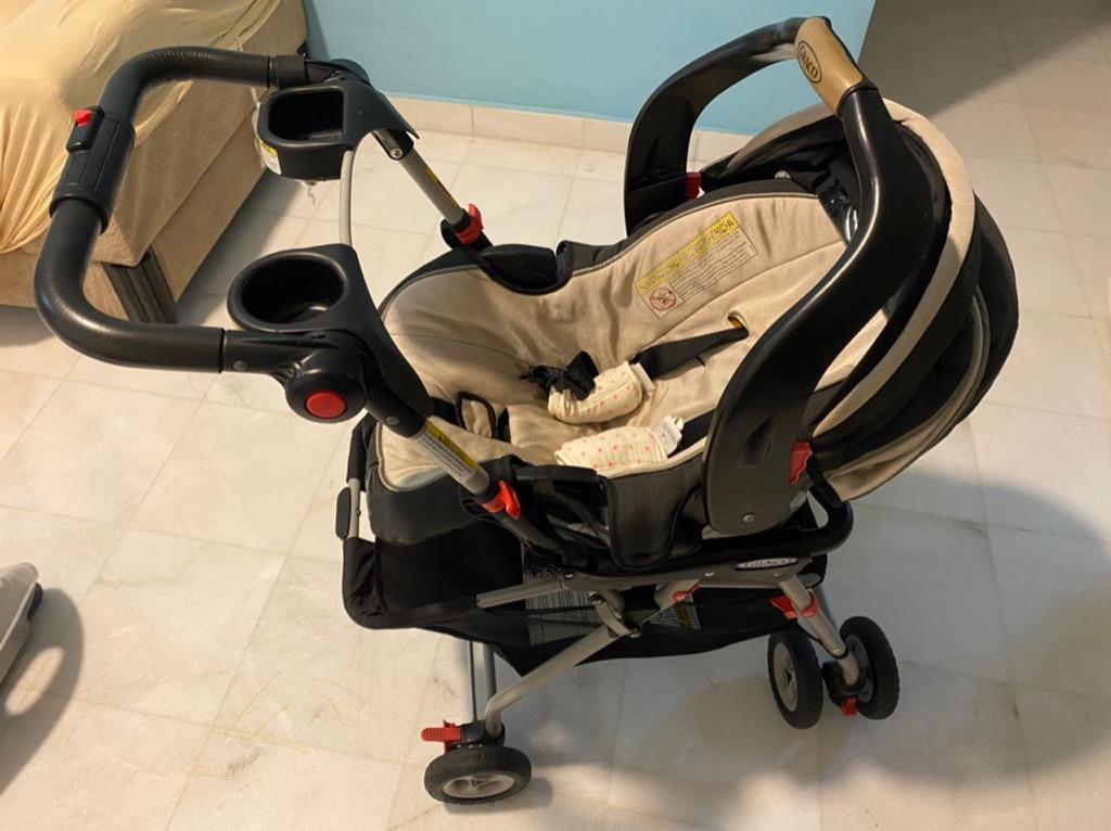 Graco Snugride 3 in 1 Stroller Car Seat Carrier Babies