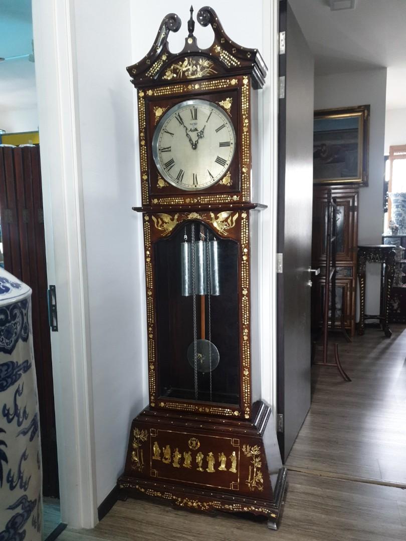 Moathe Grand father clock mother of pearls Germany Moathe, Furniture & Home ...