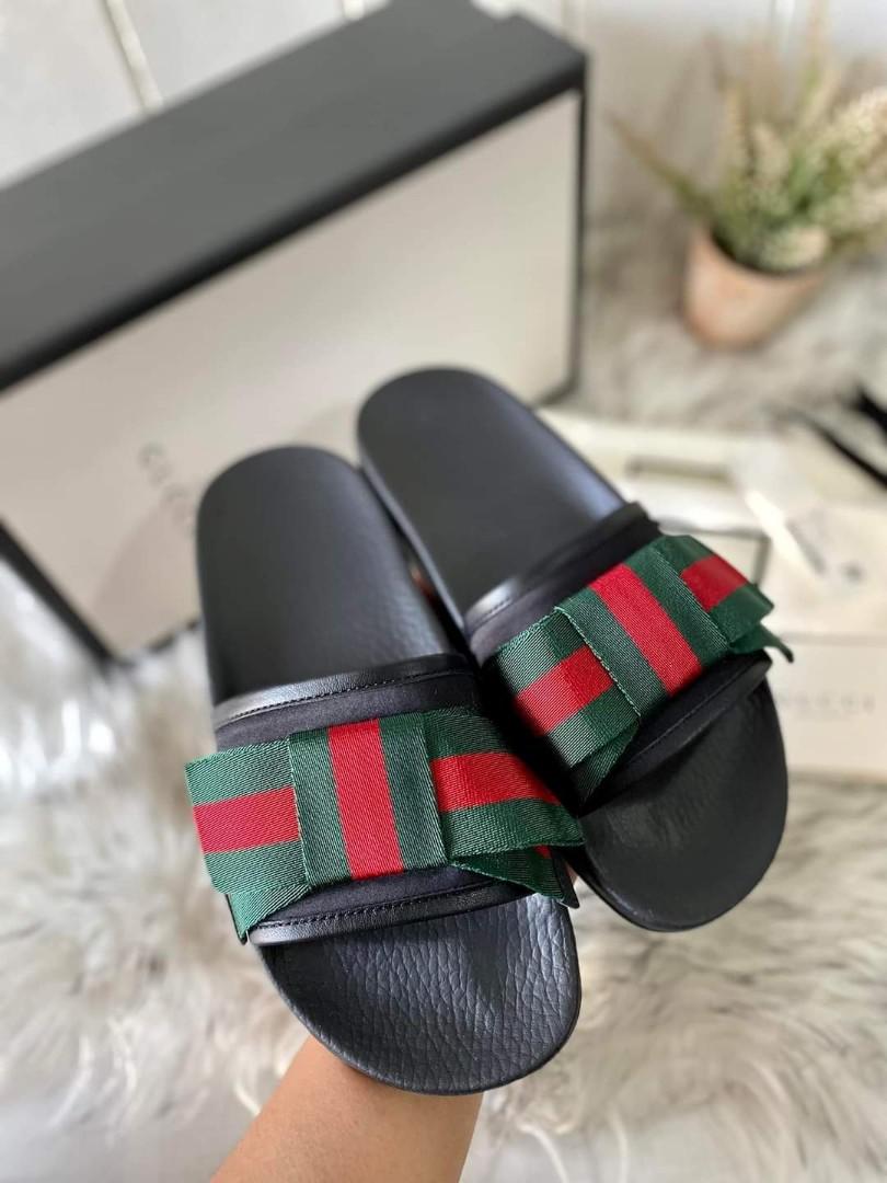 Gucci Bow Slides 35 36 37 Pre order Women s Fashion