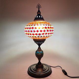 Handmade Turkish Mosaic Table Lamp Made in Turkiye