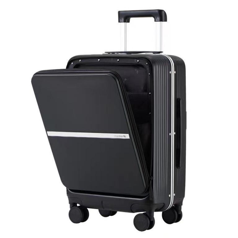 Hanke Upgrade Carry On Luggage, 20 Suitcase with Front Laptop Pocket,  Travel Rolling Luggage Aluminum Frame PC Hardside with Spinner Wheels and  TSA