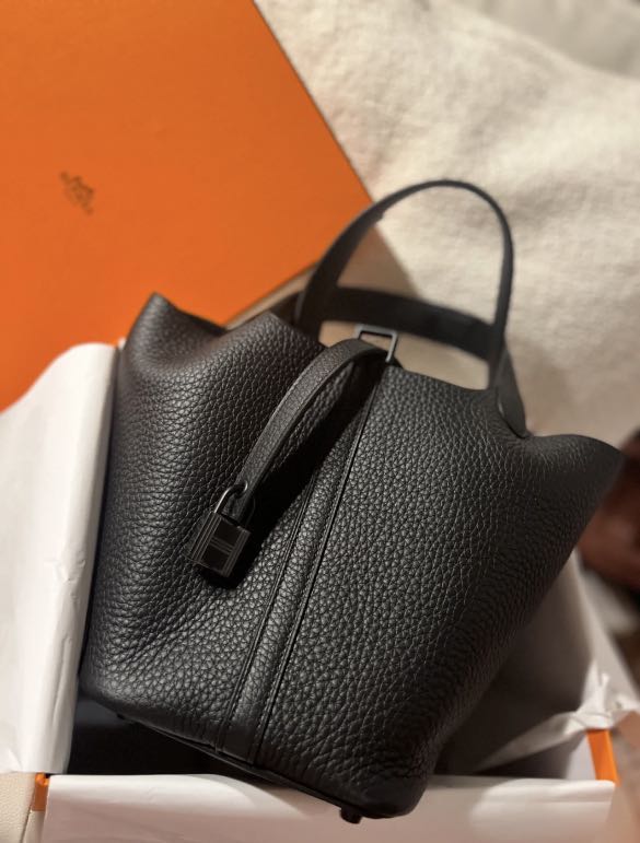 Hermes picotin 18 so black MHW, Luxury, Bags & Wallets on Carousell