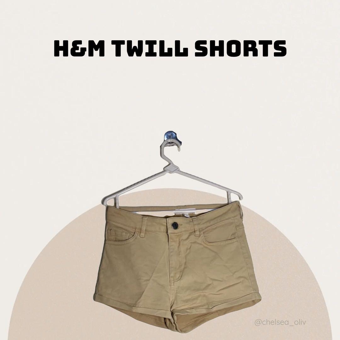 H and deals m twill shorts