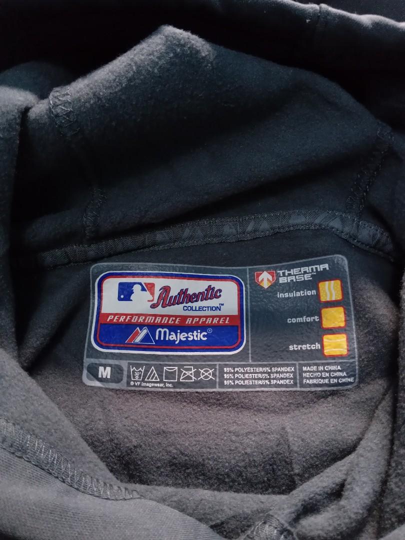 Hoodie Therma Base Majestic Indians BaseBall Fesyen Pria