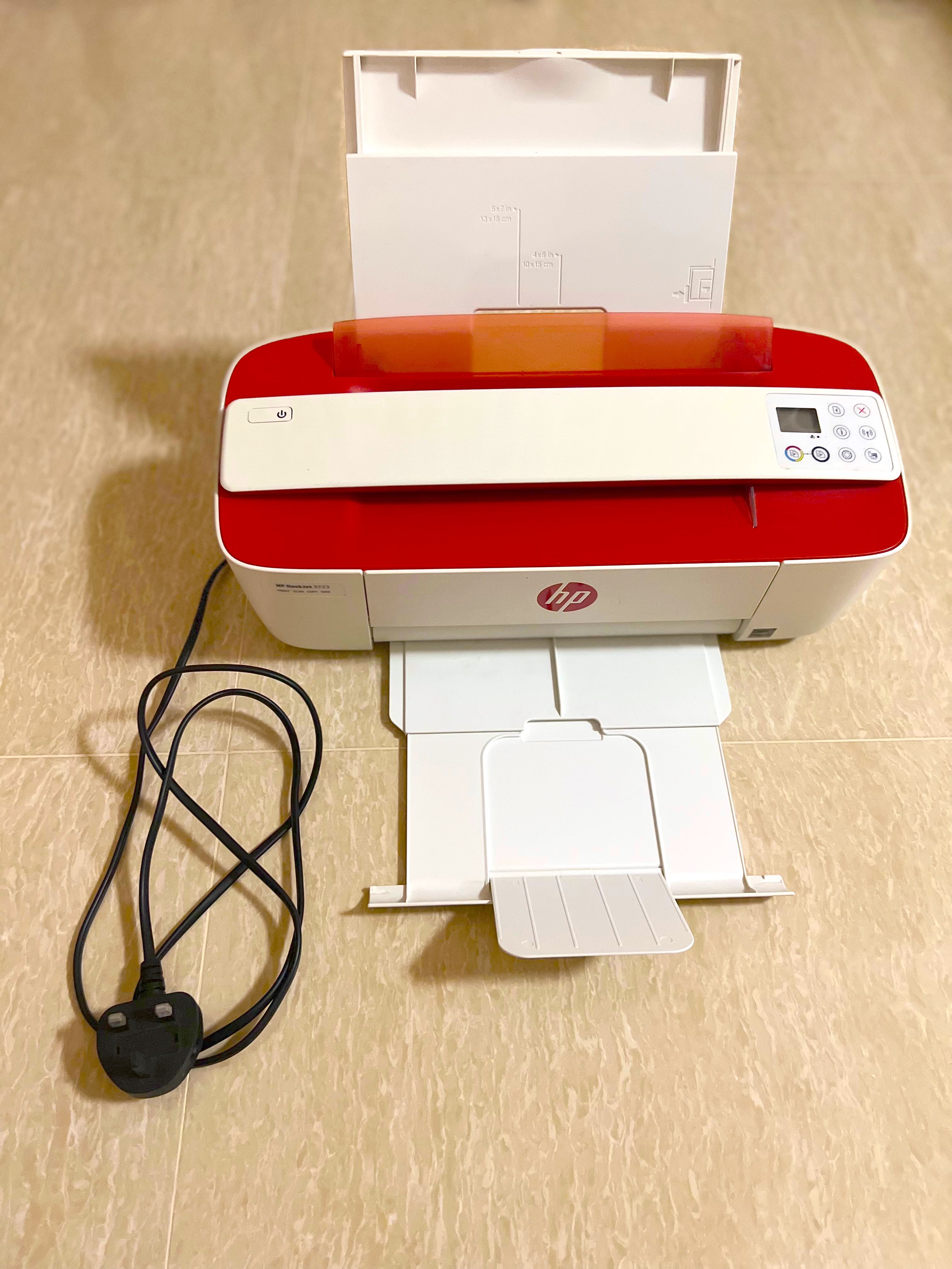 HP deskjet 3720 series [3723red] wireless colour printer, allinone (print, scan & copy