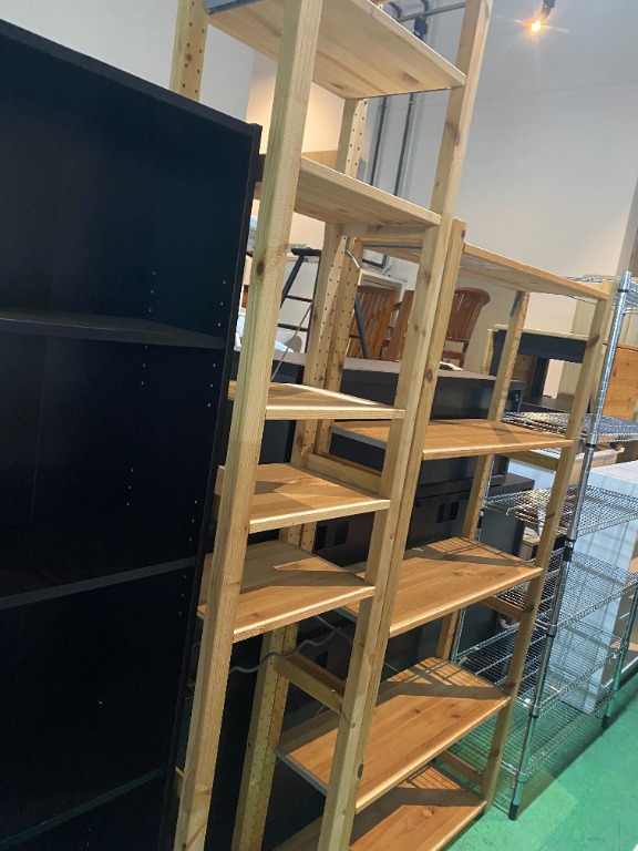 Ikea Wooden Storage Racks, Furniture & Home Living, Furniture, Shelves, & Racks on